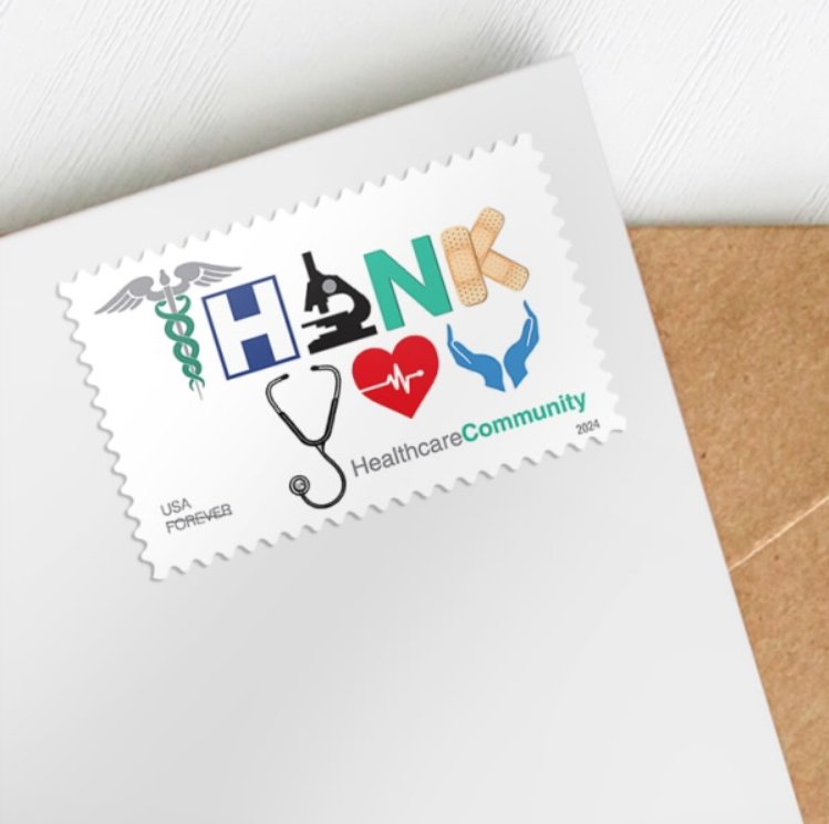 Thank You Healthcare community Forever Stamps