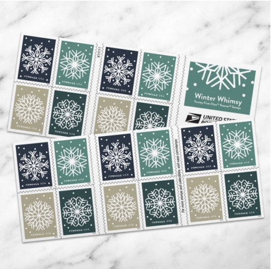 Winter Whimsy Forever Stamps