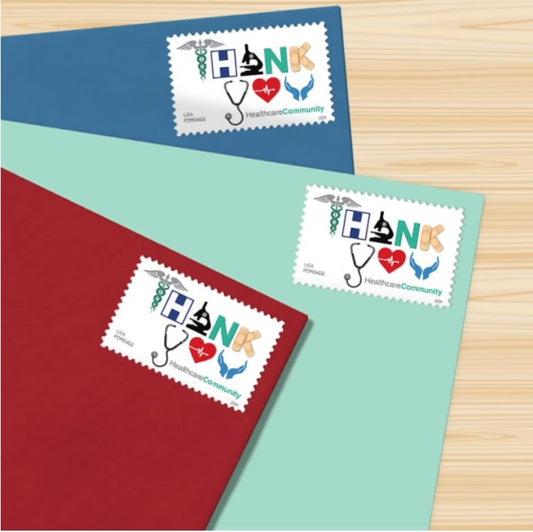 Thank You Healthcare community Forever Stamps
