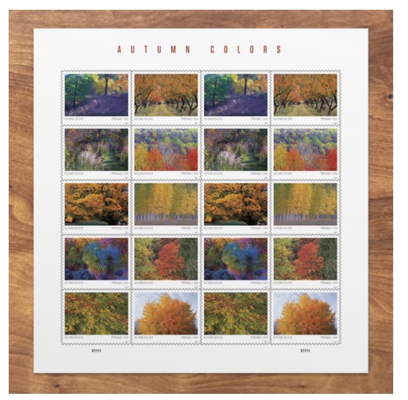 Autumn Colors Forever Stamps