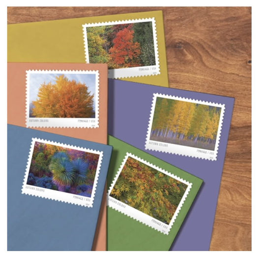 Autumn Colors Forever Stamps